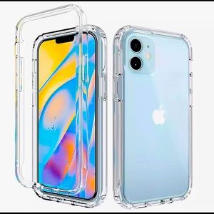 2 in 1 Shockproof Bumper Phone Case For iPhone XR Transparent Hard PC Back Cover
